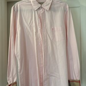 Burberry Pastel Pink Button-Down Shirt
